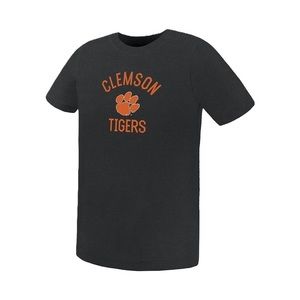Clemson Tigers Boys Black Arch Mascot Short Sleeve T-Shirt